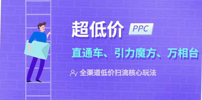 2023超低价·ppc—“直通车、引力魔方、万相台”全渠道·低价扫流核心玩法网创吧-网创项目资源站-副业项目-创业项目-搞钱项目网创吧