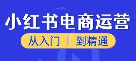 小红书电商运营课，从入门到精通，带你抓住又一个赚钱风口网创吧-网创项目资源站-副业项目-创业项目-搞钱项目网创吧