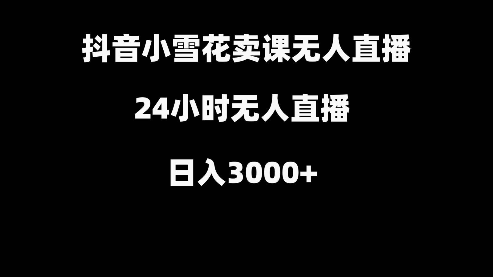 抖音小雪花卖缝补收纳教学视频课程,无人直播日入3000+网创吧-网创项目资源站-副业项目-创业项目-搞钱项目网创吧