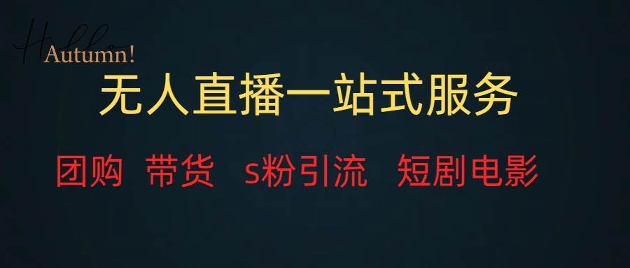 无人直播(团购、带货、引流、短剧电影)全套教程一站式打包,课程详细无废话网创吧-网创项目资源站-副业项目-创业项目-搞钱项目网创吧