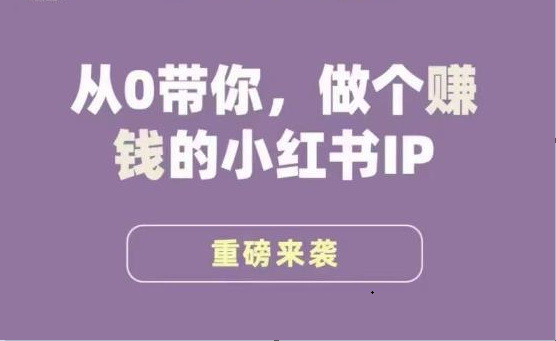 小红书运营大宝典,从0带你做个赚钱的小红书IP 小红书运营大宝典,从0带你做个赚钱的小红书IP