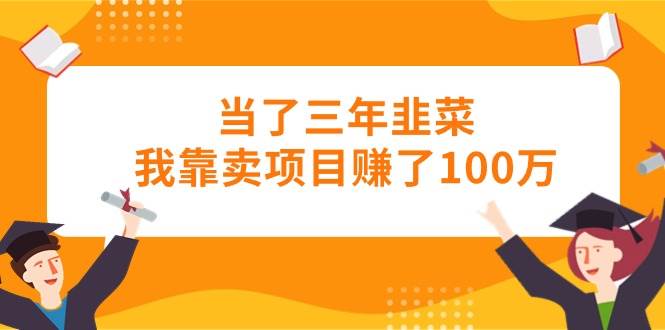 (10725期)当了三年韭菜我靠卖项目赚了100万网创吧-网创项目资源站-副业项目-创业项目-搞钱项目网创吧