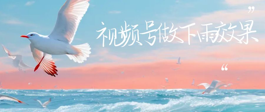 视频号做下雨视频，一个账号一周涨粉10W+，日入1000+附保姆级教程网创吧-网创项目资源站-副业项目-创业项目-搞钱项目网创吧