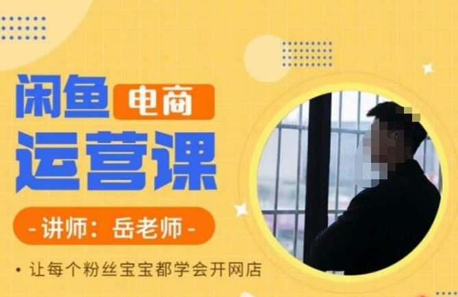 岳老师·闲鱼电商运营课,让每个粉丝宝宝都学会开网店网创吧-网创项目资源站-副业项目-创业项目-搞钱项目网创吧