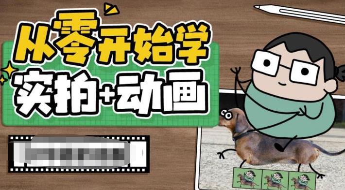 从零开始学实拍加动画，实拍加动画创意教程网创吧-网创项目资源站-副业项目-创业项目-搞钱项目网创吧