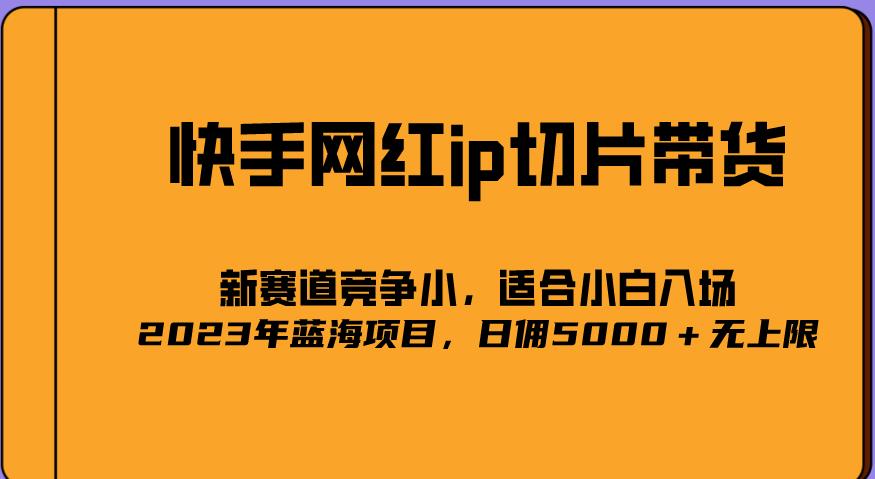 2023爆火的快手网红IP切片，号称日佣5000＋的蓝海项目，二驴的独家授权网创吧-网创项目资源站-副业项目-创业项目-搞钱项目网创吧