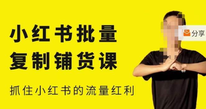 张宾·小红书批量复制铺货课，小红书0-1快速起号变现玩法，抓住小红书的流量红利（更新2023年3月）网创吧-网创项目资源站-副业项目-创业项目-搞钱项目网创吧