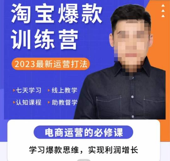 爱上黄昏·淘宝爆款训练营，2023最新运营打法，学习爆款思维，实现利润增长网创吧-网创项目资源站-副业项目-创业项目-搞钱项目网创吧