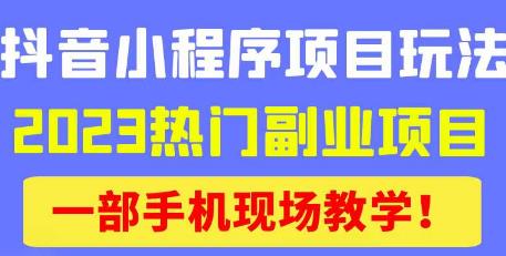抖音小程序9.0新技巧，2023热门副业项目，动动手指轻松变现网创吧-网创项目资源站-副业项目-创业项目-搞钱项目网创吧