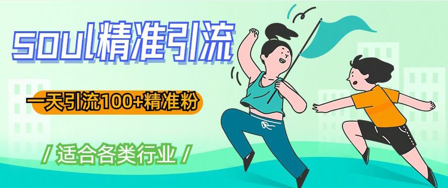 soul精准引流系列课程，一天引流100+精准粉，适合各类行业网创吧-网创项目资源站-副业项目-创业项目-搞钱项目网创吧