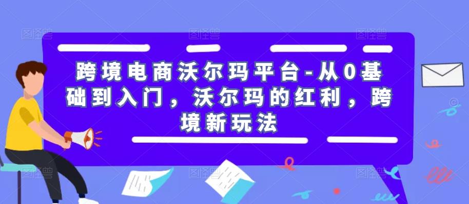 跨境电商沃尔玛平台-从0基础到入门，沃尔玛的红利，跨境新玩法网创吧-网创项目资源站-副业项目-创业项目-搞钱项目网创吧