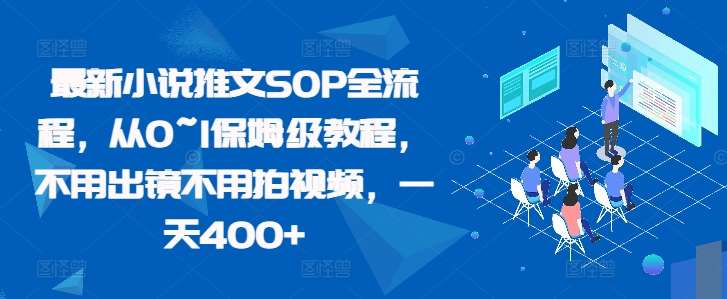 最新小说推文SOP全流程，从0~1保姆级教程，不用出镜不用拍视频，一天400+网创吧-网创项目资源站-副业项目-创业项目-搞钱项目网创吧