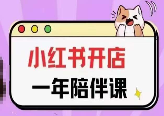 三九小红书开店一年陪伴课(更新)，从0到1玩赚小红书开店网创吧-网创项目资源站-副业项目-创业项目-搞钱项目网创吧