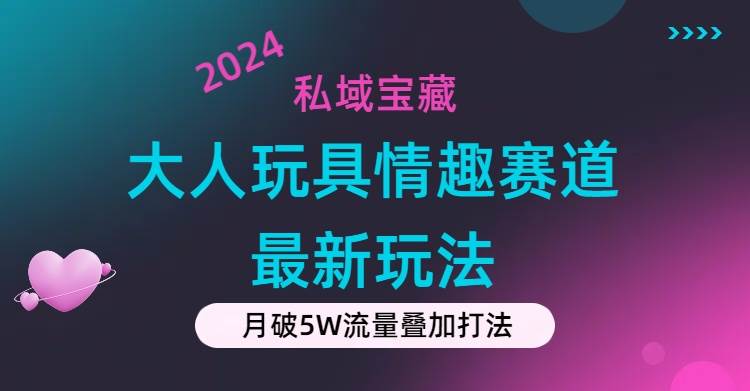 （11541期）私域宝藏：大人玩具情趣赛道合规新玩法，零投入，私域超高流量成单率高网创吧-网创项目资源站-副业项目-创业项目-搞钱项目网创吧