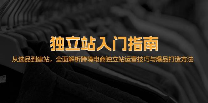 （12882期）独立站入门指南：从选品到建站，全面解析跨境电商独立站运营技巧与爆品…网创吧-网创项目资源站-副业项目-创业项目-搞钱项目网创吧