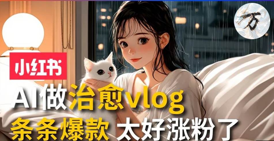 （13172期）AI治愈系vlog动画视频，小红书1个月轻松涨粉破万，商单报价1500+日入2000+网创吧-网创项目资源站-副业项目-创业项目-搞钱项目网创吧