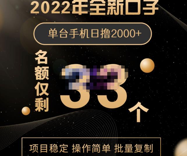 2022年全新口子，手机批量搬砖玩法，一部手机日撸2000+网创吧-网创项目资源站-副业项目-创业项目-搞钱项目网创吧