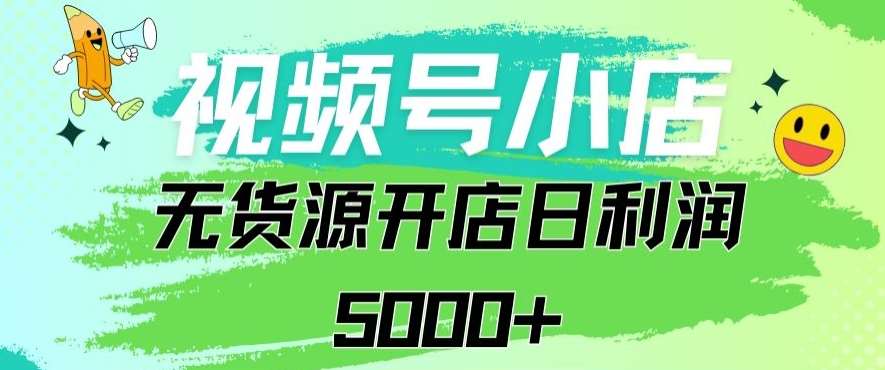 视频号无货源小店从0到1日订单量千单以上纯利润稳稳5000+【揭秘】网创吧-网创项目资源站-副业项目-创业项目-搞钱项目网创吧