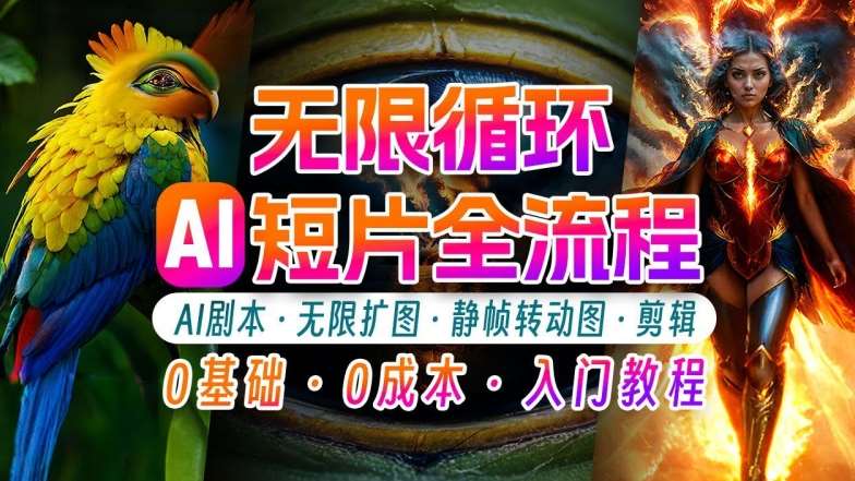 AI剪辑无限循环画面：新手轻松月入上万的秘技【揭秘】网创吧-网创项目资源站-副业项目-创业项目-搞钱项目网创吧