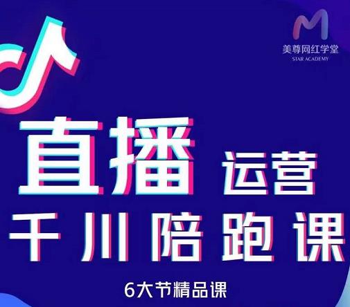 美尊-抖音直播运营千川系统课：直播​运营规划、起号、主播培养、千川投放等网创吧-网创项目资源站-副业项目-创业项目-搞钱项目网创吧