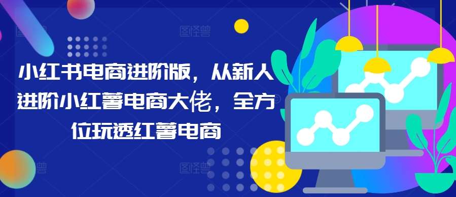 小红书电商进阶版，从新人进阶小红薯电商大佬，全方位玩透红薯电商网创吧-网创项目资源站-副业项目-创业项目-搞钱项目网创吧