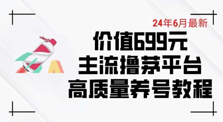 6月最新价值699的主流撸茅台平台精品养号下车攻略【揭秘】网创吧-网创项目资源站-副业项目-创业项目-搞钱项目网创吧