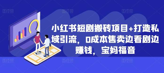 小红书短剧搬砖项目+打造私域引流，0成本售卖边看剧边赚钱，宝妈福音【揭秘】网创吧-网创项目资源站-副业项目-创业项目-搞钱项目网创吧