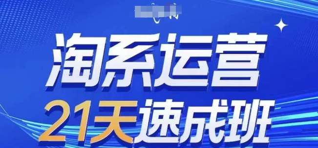 淘系运营21天速成班(更新24年5月)，0基础轻松搞定淘系运营，不做假把式网创吧-网创项目资源站-副业项目-创业项目-搞钱项目网创吧