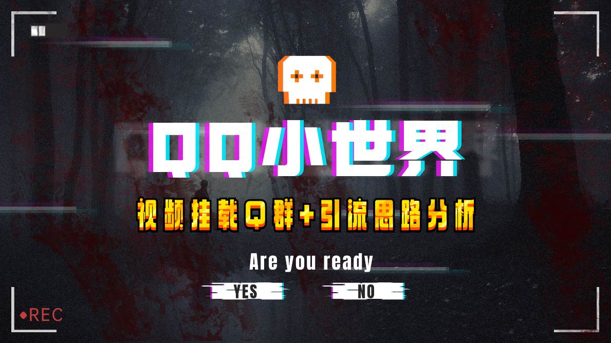 （8031期）【全网首发】QQ小世界_Q群挂载教程+引流思路分析网创吧-网创项目资源站-副业项目-创业项目-搞钱项目网创吧