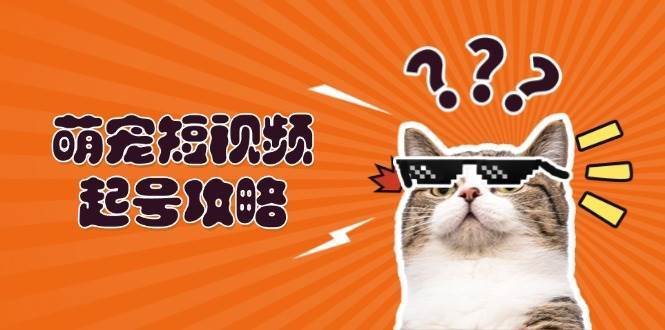 萌宠短视频起号攻略：定位搭建推流全解析，助力新手轻松打造爆款网创吧-网创项目资源站-副业项目-创业项目-搞钱项目网创吧