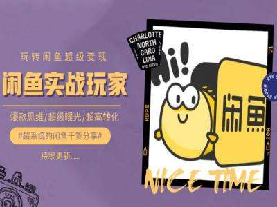 手把手教你0到1系统玩转闲鱼变现,爆款思维/超级曝光/超高转化网创吧-网创项目资源站-副业项目-创业项目-搞钱项目网创吧