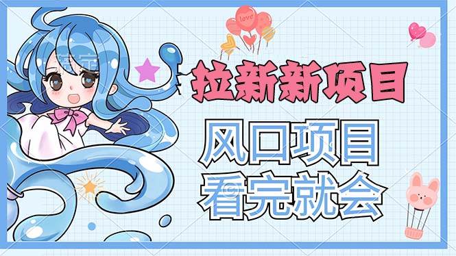 （11613期）拉新界的新玩法，风口项目，看完就会，动手就有网创吧-网创项目资源站-副业项目-创业项目-搞钱项目网创吧