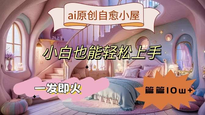 ai原创治愈小屋,小白也能轻松上手,一发即火,篇篇10w+【揭秘】网创吧-网创项目资源站-副业项目-创业项目-搞钱项目网创吧