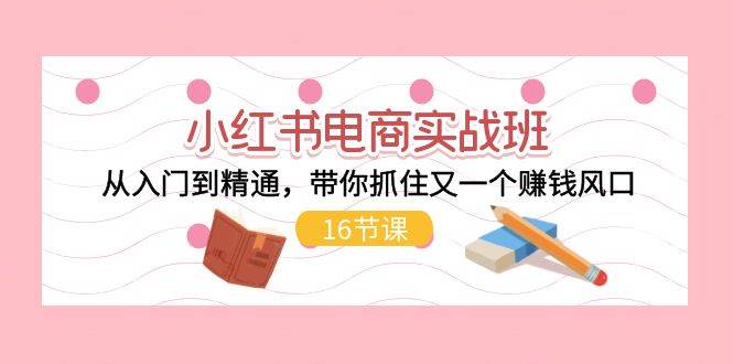 （11533期）小红书电商实战班，从入门到精通，带你抓住又一个赚钱风口（16节）网创吧-网创项目资源站-副业项目-创业项目-搞钱项目网创吧