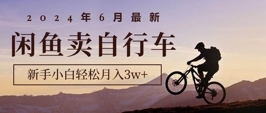 （10915期）2024年6月最新闲鱼卖自行车，新手小白轻松月入3w+项目网创吧-网创项目资源站-副业项目-创业项目-搞钱项目网创吧