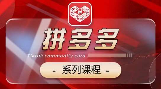 2024拼多多系列课，【基础】【运营】【活动】【推广】【玩法】5大模块网创吧-网创项目资源站-副业项目-创业项目-搞钱项目网创吧