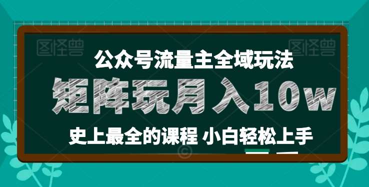 麦子甜公众号流量主全新玩法，核心36讲小白也能做矩阵，月入10w+网创吧-网创项目资源站-副业项目-创业项目-搞钱项目网创吧