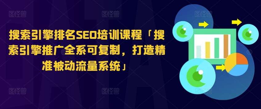 搜索引擎排名SEO培训课程「搜索引擎推广全系可复制，打造精准被动流量系统」网创吧-网创项目资源站-副业项目-创业项目-搞钱项目网创吧