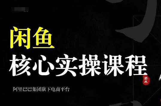 2024闲鱼核心实操课程，从养号、选品、发布、销售，教你做一个出单的闲鱼号网创吧-网创项目资源站-副业项目-创业项目-搞钱项目网创吧