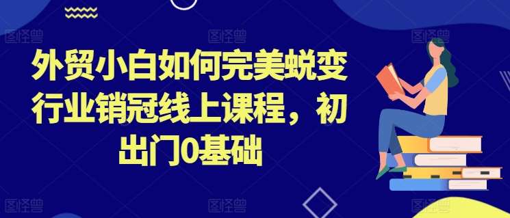 外贸小白如何完美蜕变行业销冠线上课程，初出门0基础网创吧-网创项目资源站-副业项目-创业项目-搞钱项目网创吧