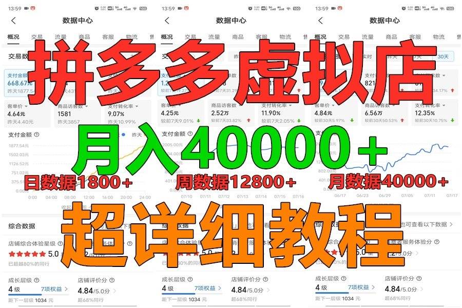 拼多多虚拟电商训练营月入40000+，全网最详细，你做你也行，暴利稳定长久网创吧-网创项目资源站-副业项目-创业项目-搞钱项目网创吧