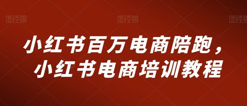 小红书百万电商陪跑，小红书电商培训教程网创吧-网创项目资源站-副业项目-创业项目-搞钱项目网创吧