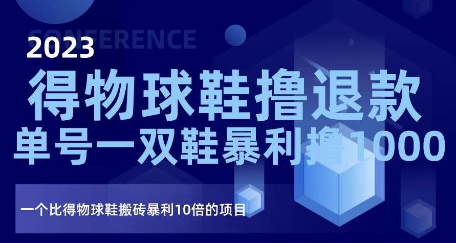 2023得物球鞋撸退款，单号一双鞋暴利撸1000，一个比得物球鞋搬砖暴利10倍的项目【揭秘】网创吧-网创项目资源站-副业项目-创业项目-搞钱项目网创吧