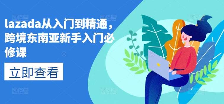 lazada从入门到精通，跨境东南亚新手入门必修课网创吧-网创项目资源站-副业项目-创业项目-搞钱项目网创吧