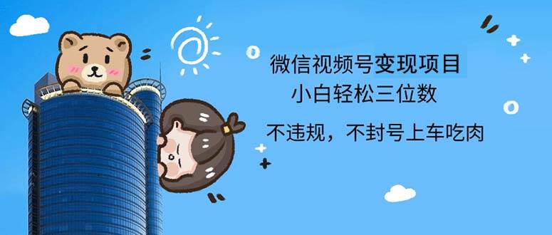 （12660期）2024最新微信视频号，0撸项目，自己玩，小白轻松日入三位数网创吧-网创项目资源站-副业项目-创业项目-搞钱项目网创吧