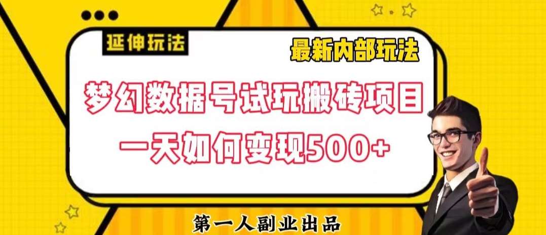 数据号回归玩法游戏试玩搬砖项目再创日入500+【揭秘】网创吧-网创项目资源站-副业项目-创业项目-搞钱项目网创吧