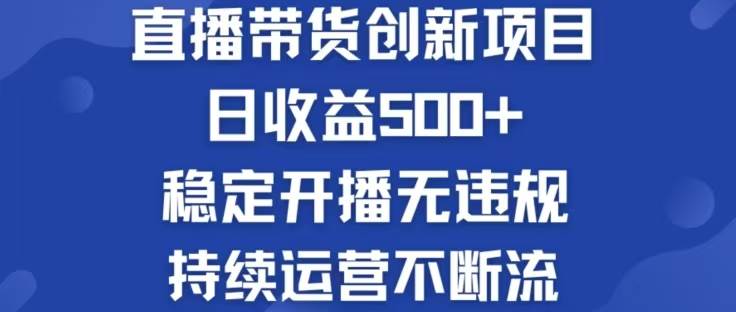 （12687期）淘宝无人直播带货创新项目，日收益500，轻松实现被动收入网创吧-网创项目资源站-副业项目-创业项目-搞钱项目网创吧