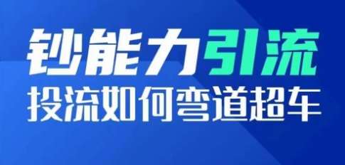 钞能力引流：投流如何弯道超车，投流系数及增长方法，创造爆款短视频网创吧-网创项目资源站-副业项目-创业项目-搞钱项目网创吧