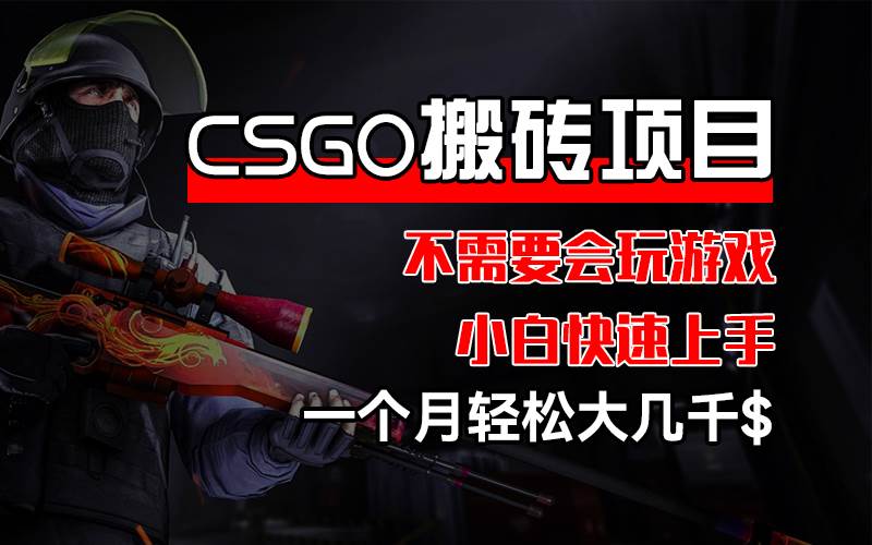 （12332期）CSGO 装备搬砖项目，操作简单，不需要会玩游戏，小白也能快速上手，一…网创吧-网创项目资源站-副业项目-创业项目-搞钱项目网创吧