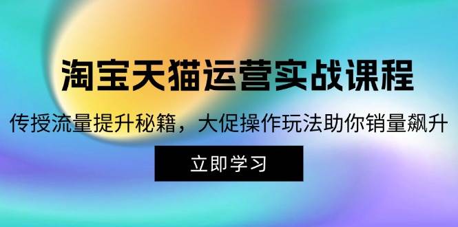 （12959期）淘宝&天猫运营实战课程，传授流量提升秘籍，大促操作玩法助你销量飙升网创吧-网创项目资源站-副业项目-创业项目-搞钱项目网创吧